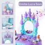 Imagem de Penteadeira Infantil Castelo Emite Luz e Som Princesa com 15 Acessórios