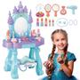 Imagem de Penteadeira Infantil Castelo Emite Luz e Som Princesa com 15 Acessórios