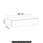 Penteadeira Suspensa 60cm 1 Gaveta Carina Z34 Branco - Mpozenato Imagem de Penteadeira Suspensa 60cm 1 Gaveta Carina Z34 Branco - Mpozenato