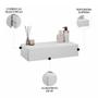 Penteadeira Suspensa 60cm 1 Gaveta Carina Z34 Branco - Mpozenato Imagem de Penteadeira Suspensa 60cm 1 Gaveta Carina Z34 Branco - Mpozenato