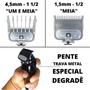 Imagem de Pentes Disfarce Com Trava De Metal 0,5 1,5 Uso Profissional!