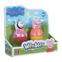 Imagem de Peppa Pig - Pack com 2 Weebles de 8cm - Peppa e Zoe
