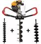 Imagem de Perfurador De Solo Gasolina 52cc C/ 4x1 Brocas Profissional