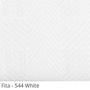 Imagem de Persiana Horizontal - 1,00m larg x 2,00m alt - Alumínio 50mm com Fita Decorativa - Cor: Preta - Fita: Branca