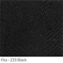 Imagem de Persiana Horizontal - 1,00m larg x 2,20m alt - Alumínio 50mm com Fita Decorativa - Cor: Branca - Fita: Preta