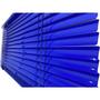 Imagem de Persiana Horizontal Aluminio 25mm Azul 140 (L) x 160 (A) cm Cortina C/ Kit de Instalação 1,40 x 1,60