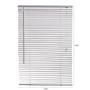 Persiana Horizontal de PVC Prizi Branca 1,20 x 1,60. Imagem de Persiana Horizontal de PVC Prizi Branca 1,20 x 1,60.