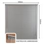 Imagem de Persiana Horizontal PVC 25mm BLOCK 120larg x 220alt Cinza