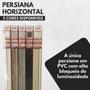 Imagem de Persiana Horizontal PVC 25mm BLOCK 200larg x 160alt Preta (2 pçs)