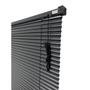 Imagem de Persiana Horizontal PVC Preta 180 (L) x 160 (A) cm Cortina Completa C/ Kit de Instalação 1,80 x 1,60