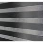 Imagem de Persiana Rolo Duplo Tecido Zebra Preta 140 (L) x 160 (A) Double Vision C/ Bandô e Kit Instalação