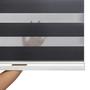 Imagem de Persiana Rolo Zebra Standard Larg 2,20 X Alt 1,60 Bege, Branco, Cinza, Preto, Bege Mescla, Castor