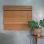 Imagem de Persiana Romana Bambu Block 120larg x 220alt Natural