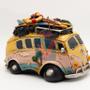 Imagem de Perua Kombi Cofre Vintage Hippie Enfeite Decorativo Resina