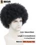 Imagem de Peruca Afro BECUS para Homens Negros - Cabelo Humano 20cm