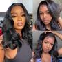 Imagem de Peruca Bob de Cabelo Humano com Lace Frontal 13x4 - 16" - Estilo Douyin