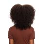 Imagem de Peruca com Faixa Cabelo Humano Cacheado 50cm Textura Kinky De Benguela (Castanho Escuro)