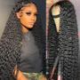 Imagem de Peruca Deep Wave MOONBAY com Fecho de Renda 5x5 - 180% de Densidade - 60cm