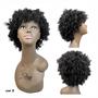 Imagem de Peruca Fibra Premium Curta Lace Wig Cabelo Afro Cacheado