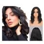 Imagem de Peruca front lace cabelo humano  ondulada 40 cm reparte