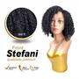 Imagem de Peruca Front Lace Fibra Premium Modelo Stefani Cacheada Afro