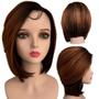 Imagem de Peruca Front Lace Wig Long Bob Ruiva Cobre Orgânica Curta