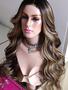 Imagem de Peruca front lace Wig Morena Iluminada Castanho