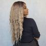Imagem de Peruca Front Lace Wig Ondulada Loira - Fibra Premium- 70 cm -JAVA 