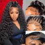 Imagem de Peruca Frontal de Renda Cfaimity Deep Wave - 180% de Densidade - 20 Polegadas
