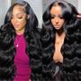 Imagem de Peruca Frontal de Renda Glegov Body Wave 28" - Cabelo Humano com 210% de Densidade