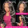 Imagem de Peruca Frontal de Renda Hakaniya Body Wave 26" - Cabelo Humano com 180% de Densidade