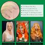Imagem de Peruca Frontal de Renda WAQI 30 Polegadas - Cabelo Humano Loiro 613 Body Wave