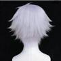 Imagem de Peruca Gojo Satoru Jujutsu Kaisen - Cabelo Sintético Resistente ao Calor com Boné