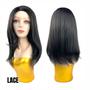 Imagem de Peruca Half Wig Cabelo Liso 2 em 1 Rabo de Cavalo Fibra Premium