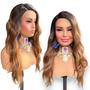 Imagem de Peruca Lace Front L part Cor Mel