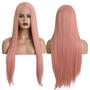 Imagem de Peruca Lace Front  Longa Repartição Fixa Wig Fibra Premium