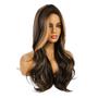 Imagem de peruca lace wig bio organica micro-pele cabelo c/ 70cm longa