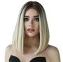 Imagem de Peruca Lace wig Curta Ombre Loiro Fibra Premium