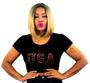Imagem de Peruca Lace Wig Importada Lisa Sem Franja  - Repartição Fixa Com Micropele +Regulador