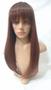 Imagem de Peruca Lace Wig Lisa Ruivo 60cm Com Franja Fibra Futura