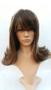 Imagem de Peruca Lace Wig Repicada Castanho com Luzes 40cm