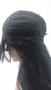 Imagem de Peruca Lace Wig Repicada com franja Preto Fibra Futura