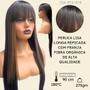 Imagem de Peruca lisa com franja longa 90cm repicada orgânica FF4/27