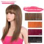 Imagem de Peruca Rebecca Fashion Ombre Brown Straight com franja de 18"