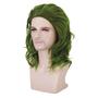 Imagem de Peruca Ruina Green Wavy Short Natural Hair para homens de Halloween