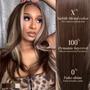 Imagem de Peruca sem cola ENCOUNTERU Wear and Go Brown de 26 polegadas para mulheres