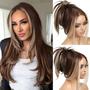 Imagem de Peruca sem cola ENCOUNTERU Wear and Go Brown de 26 polegadas para mulheres
