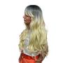 Imagem de Peruca Wig 100% Orgânica Pode Pranchar Super Natural Ondulada Ombre Hair