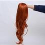 Imagem de Peruca Wig 100% Orgânica Pode Pranchar Super Natural Ondulada Ruiva