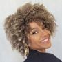 Imagem de Peruca Wig Afro Crespa Natural Curly- Fibra Premium- PLES